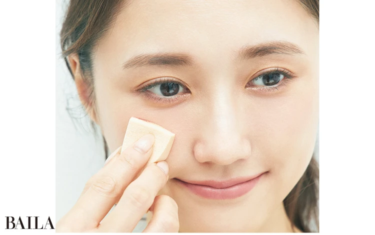 肌づくりで使ったスポンジを流用！