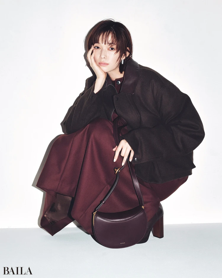 9月28日（日）のコーデ　佐藤栞里　ブラウンコーデ