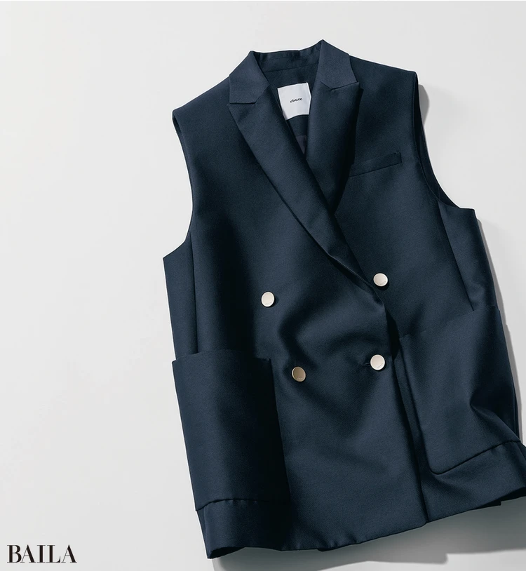 ジレ￥69300／リトルリーグ インク（エブール）