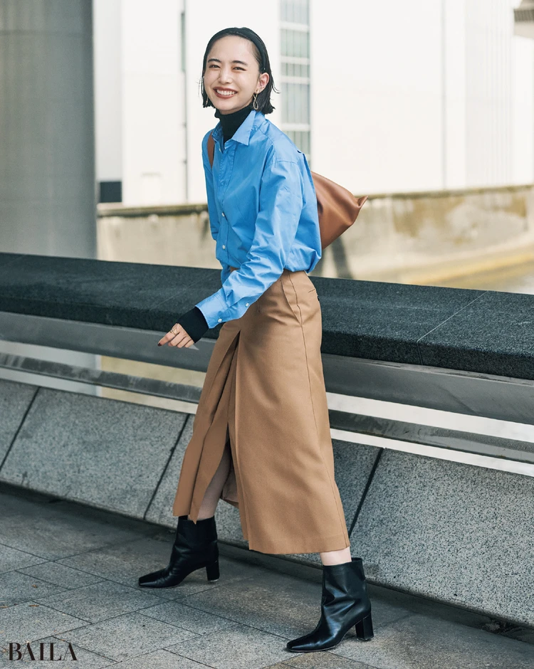 黒タートルニット-4