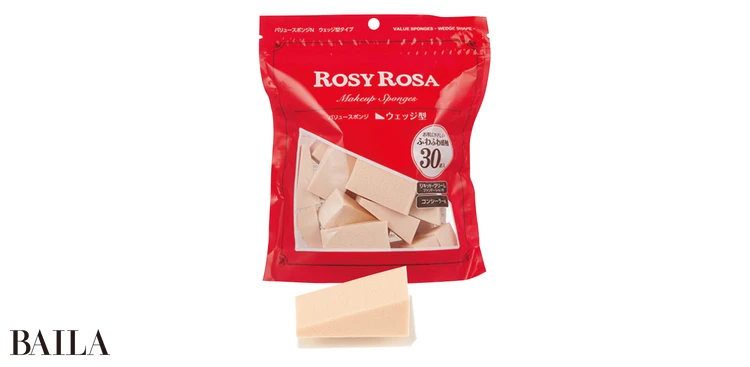 バリュースポンジN ウェッジ型 30P ￥506／ロージーローザ