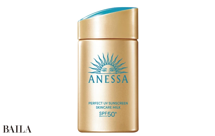 アネッサ パーフェクトUV スキンケアミルク NA SPF50+・PA++++ UV耐水性★★ 60ml ￥3058（編集部調べ）／資生堂