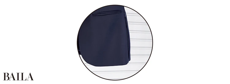 シルエットを変えられる裾ファスナー