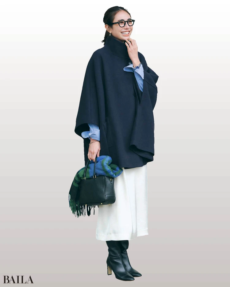 土屋巴瑞季 アウターコーデ