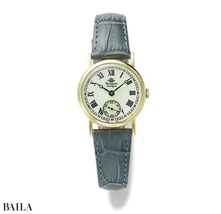 「ロゼモン ノスタルジア」(SSケース&牛革ブレスレット/直径28mm/クォーツ/3気圧防水)¥25300/ピークス(ロゼモン)