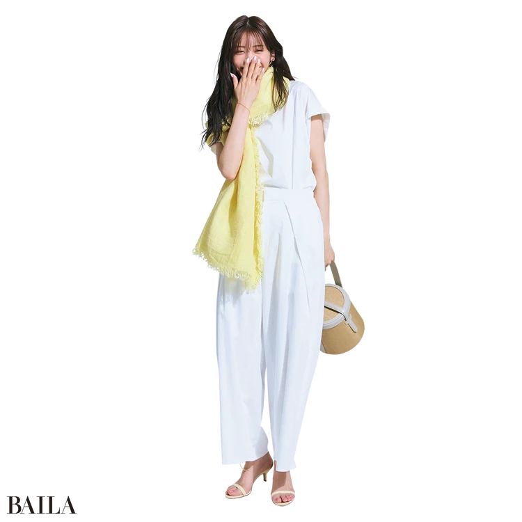 7月14日（月）のコーデ　貴島明日香のパンツコーデ