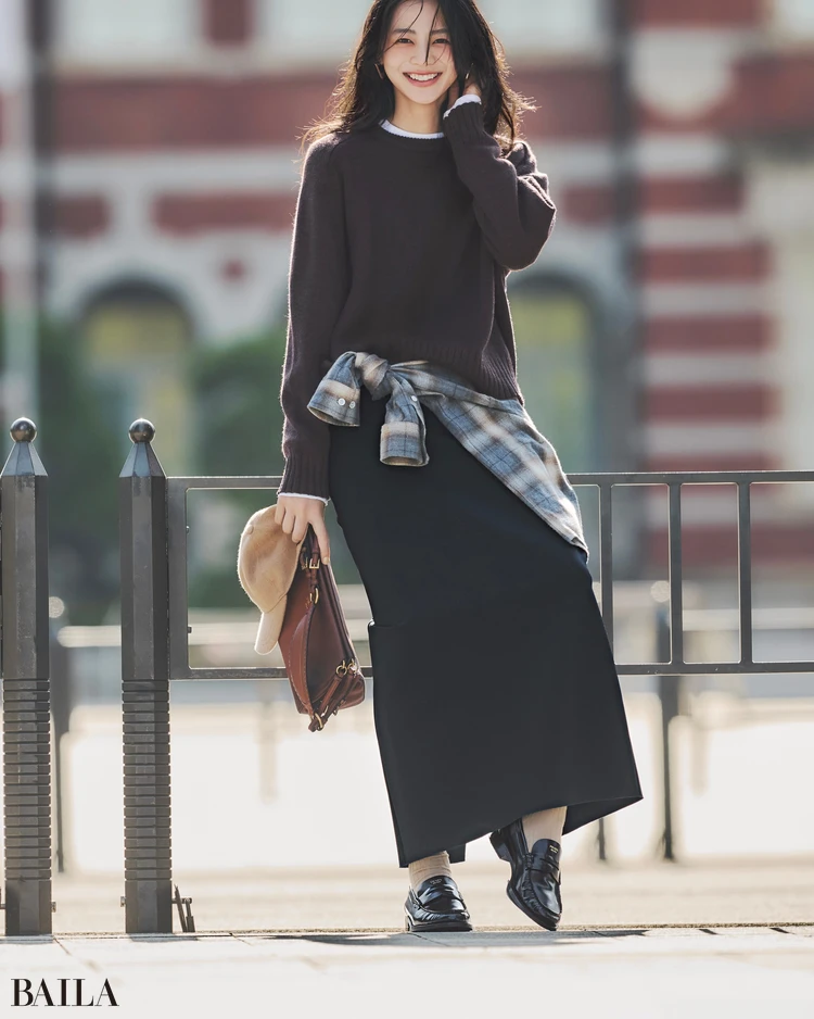 11月4日（火）のコーデ　松木育未　ローファーコーデ