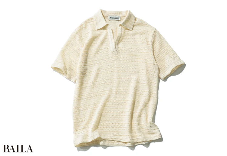 ポロシャツ￥12610／HANA KOREA（MEENDERI）