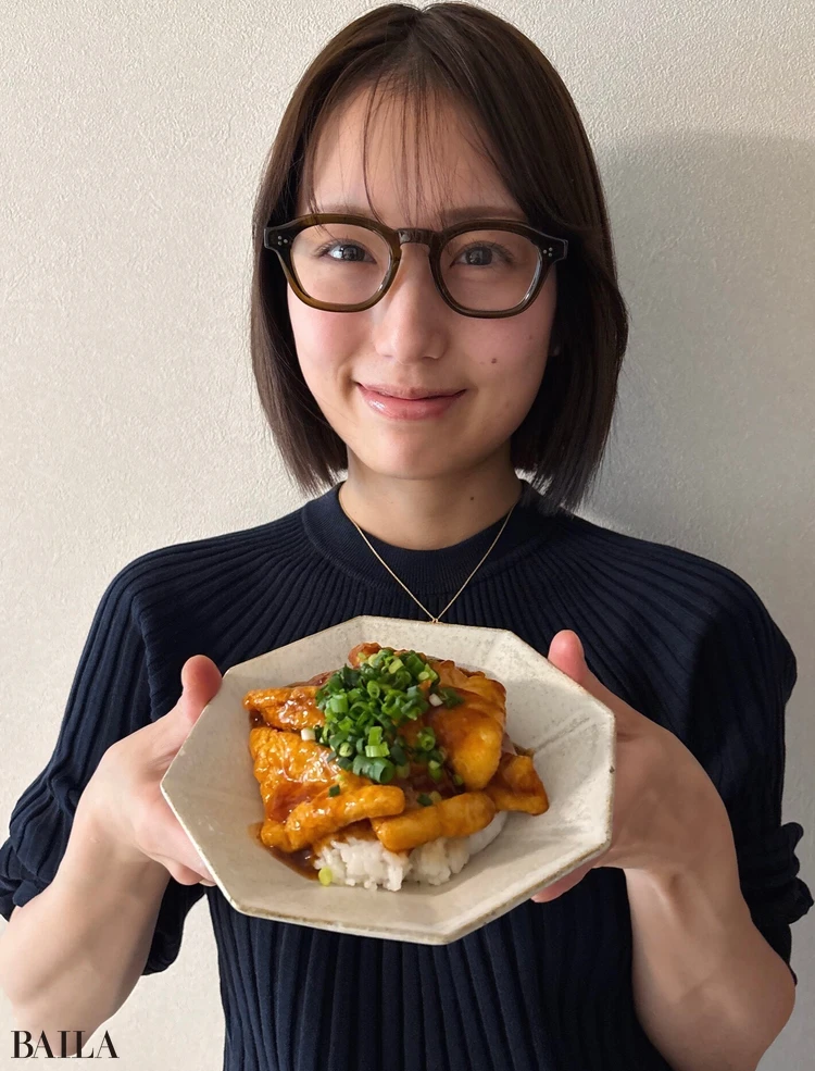 長谷川あかり　レシピ　油揚げの甘酢丼