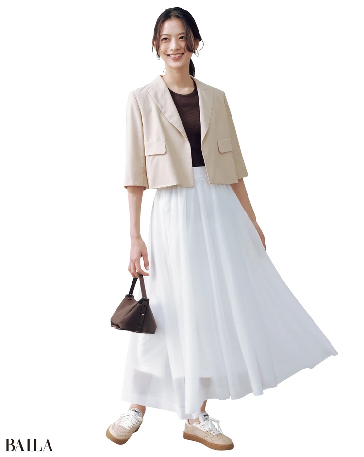 ×フレアスカート