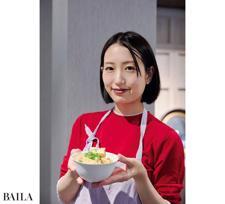 「メインの材料は厚揚げだけなのに食べごたえ満点!」(長谷川あかりさん)