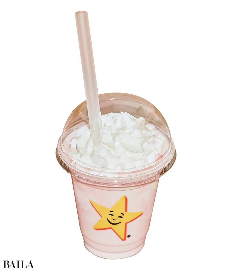 ホイップド アイスクリーム シェイク ストロベリー レギュラー ¥580