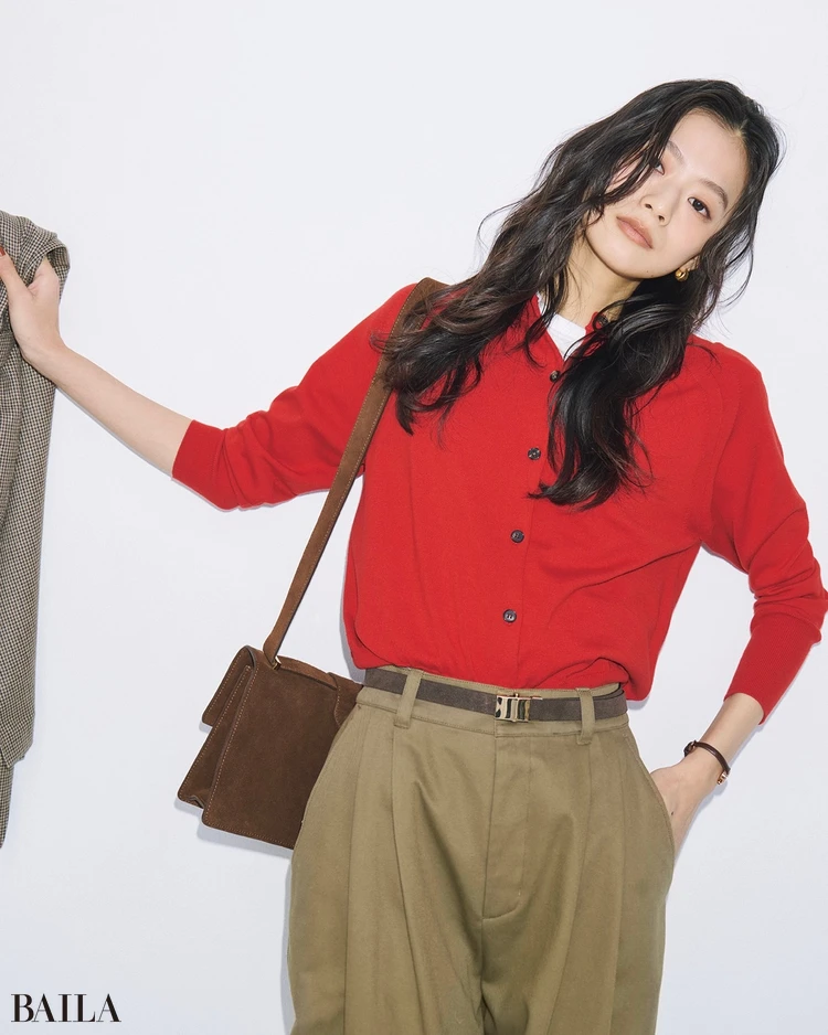 1月29日（木）のコーデ　松木育未　ニットコーデ