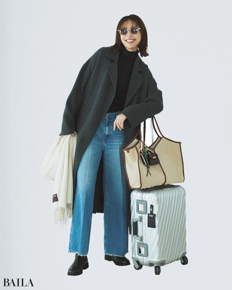 土屋はずき　コートコーデ