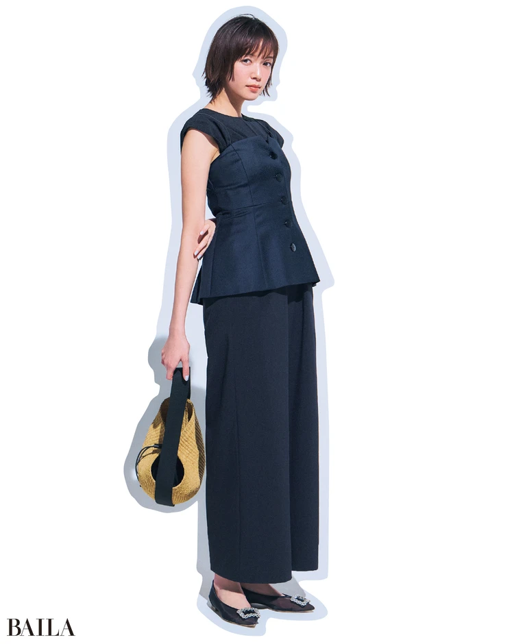 コーディネート感だけでなく スタイルアップも同時に実現