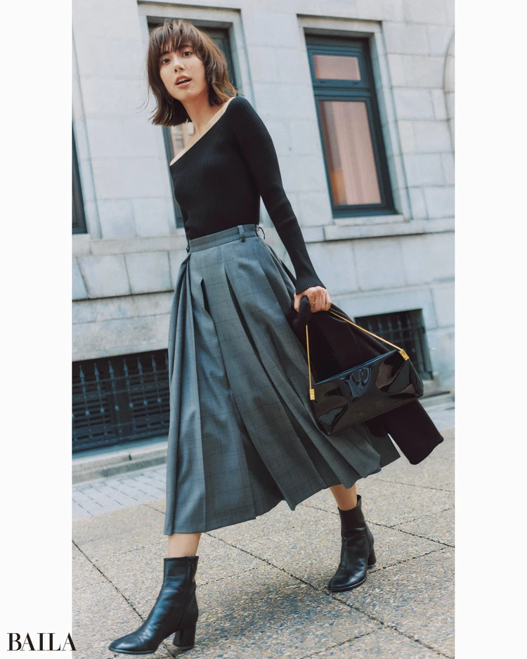 12月24日（水）のコーデ　土屋はずき　スカートコーデ