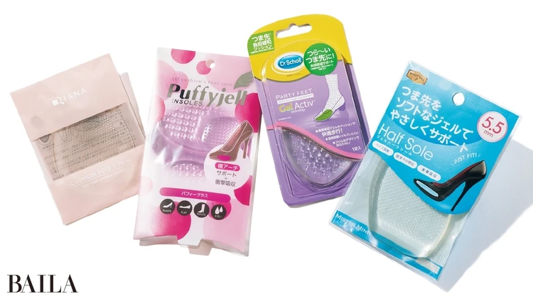 A.カパカパと浮いてしまう人はジェルタイプの素材×ハーフサイズの中敷きがおすすめ