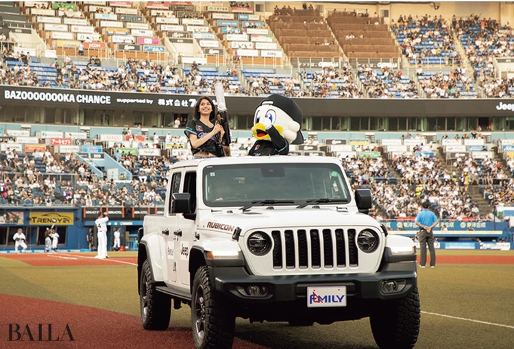 イニング間のバズーカタイムにも出演！