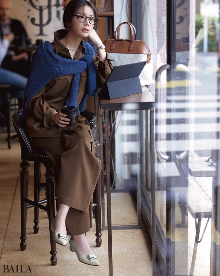 4月27日（月）のコーデ　貴島明日香　パンツコーデ