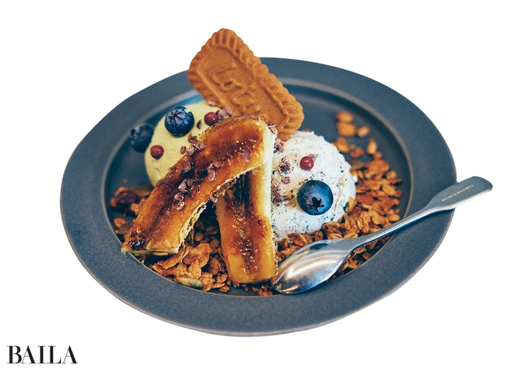 バナナキャラメリゼボウル　¥1420　千駄ヶ谷APTIMO（アプティモ）