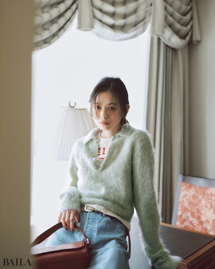 10月7日（火）のコーデ　松木育未　パンツコーデ