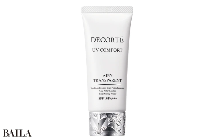 UV コンフォート エアリートランスペアレント SPF45・PA+++ UV耐水性★★ 30ml ￥4950／コスメデコルテ