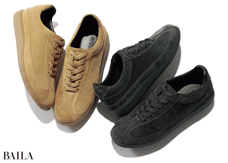 トレンドの スウェード薄底 スニーカーを発見！