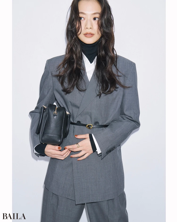 松木育未　セットアップコーデ