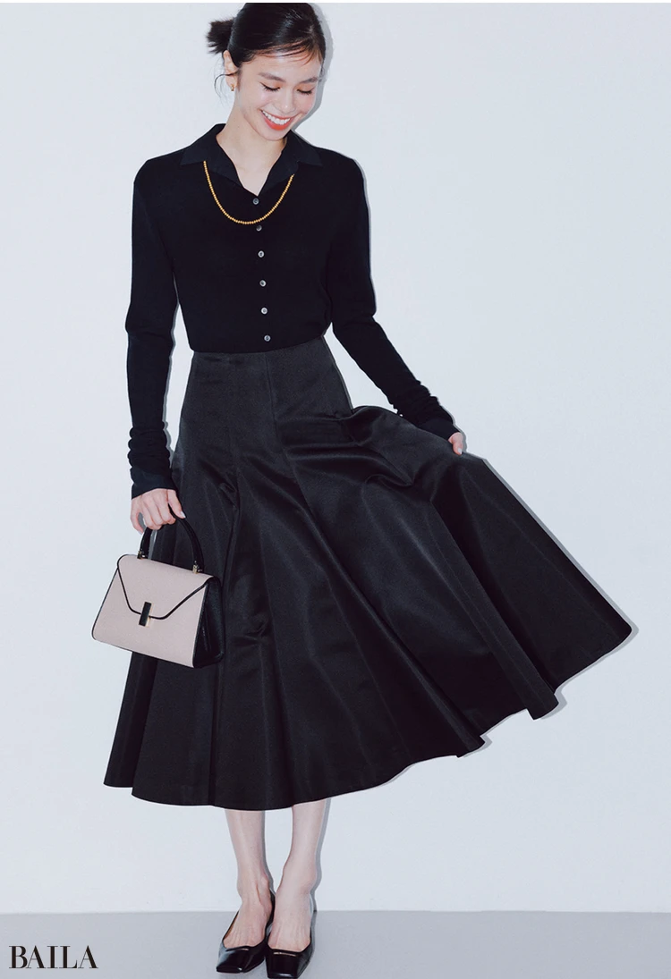 ドラマチックな光沢フレアこそレディシックに着地させて