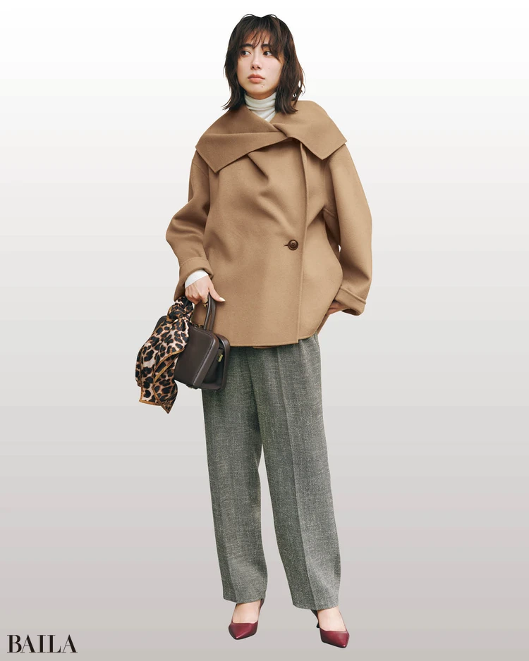 土屋はずき コートコーデ