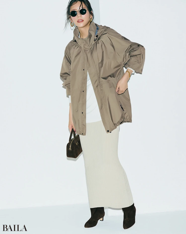 ゆるっ×ピタッの黄金バランスで洗練もスタイルアップも