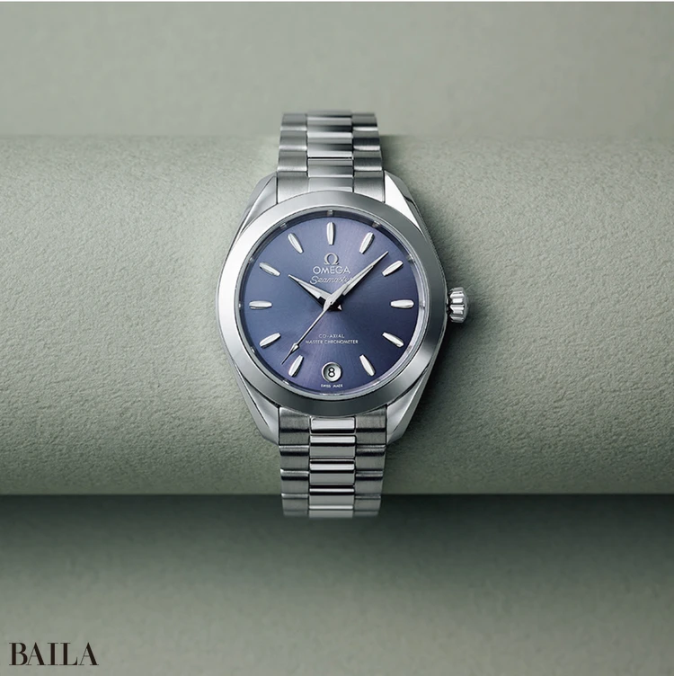 「シーマスター アクアテラ30MM」（SSケース＆ブレスレット／直径30mm／自動巻き／15気圧防水）￥1001000／オメガ（OMEGA）