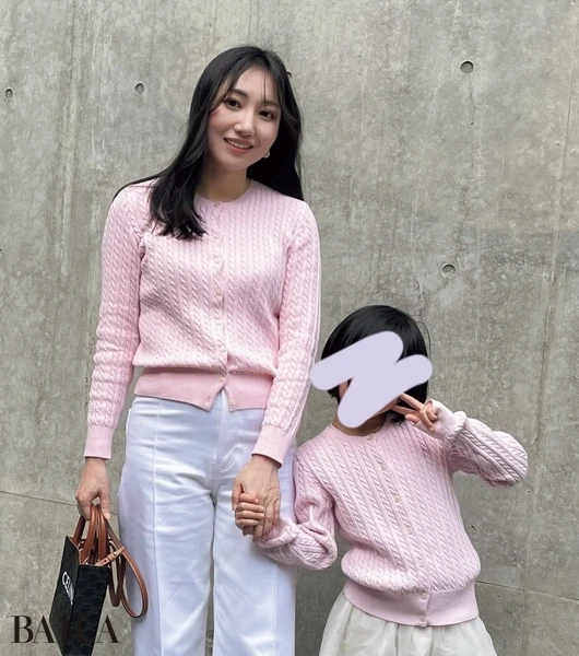 スーパーバイラーズ ユイ チャオさん 娘さ んとのリンクコーデ