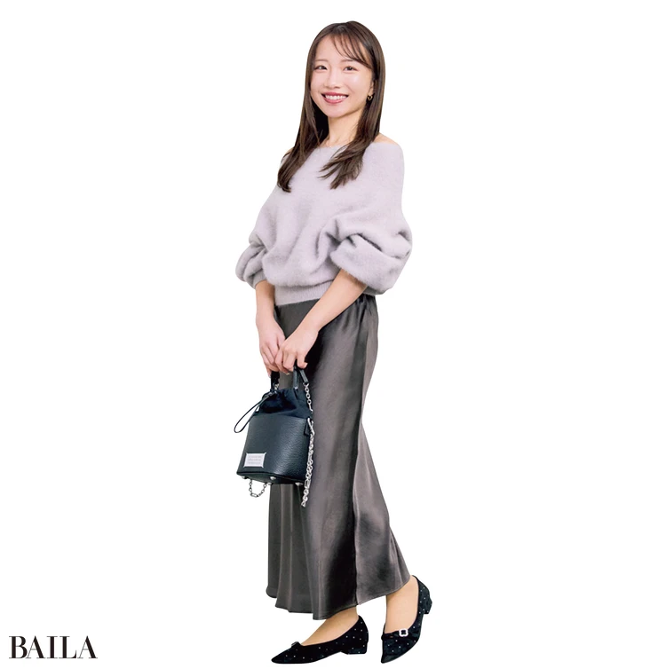 RANDAのローヒールパンプス