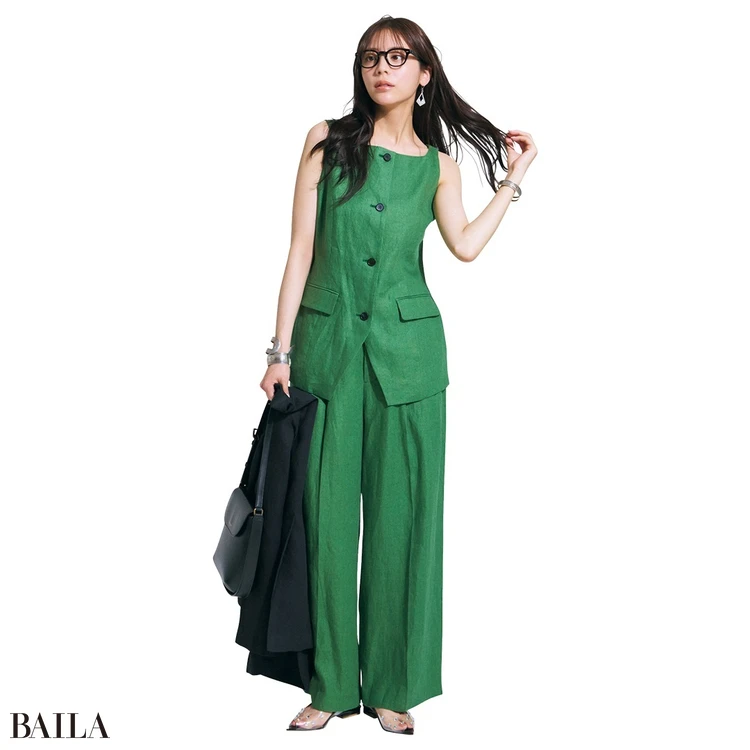 貴島明日香 セットアップコーデ