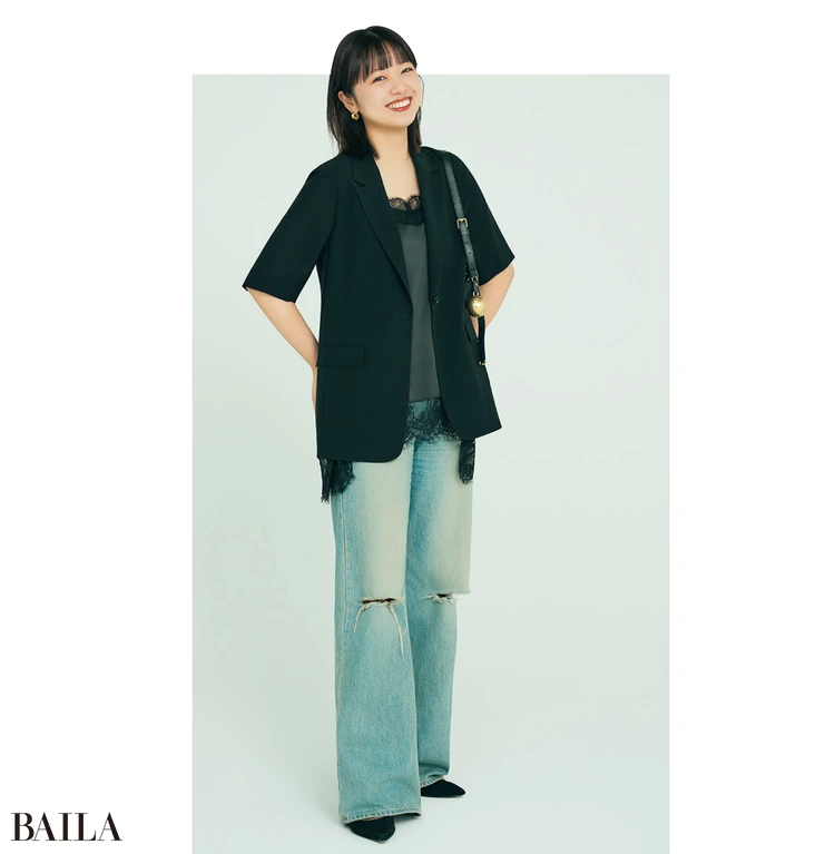 『デミルクス ビームス』の五分丈ジャケット