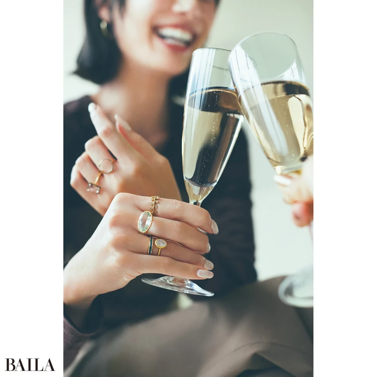 カンパイの手もとに効くグラス映えアクセ をON