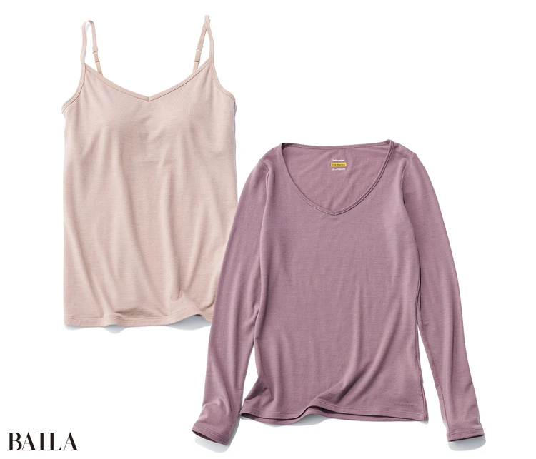 インナー￥13200・キャミソール￥15400／ゴールドウイン カスタマーサービスセンター（アイスブレーカー）