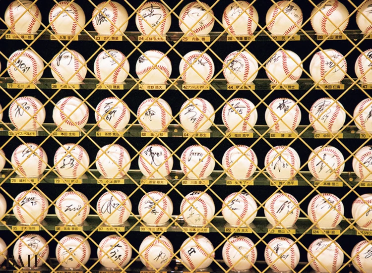 サインボールも展示