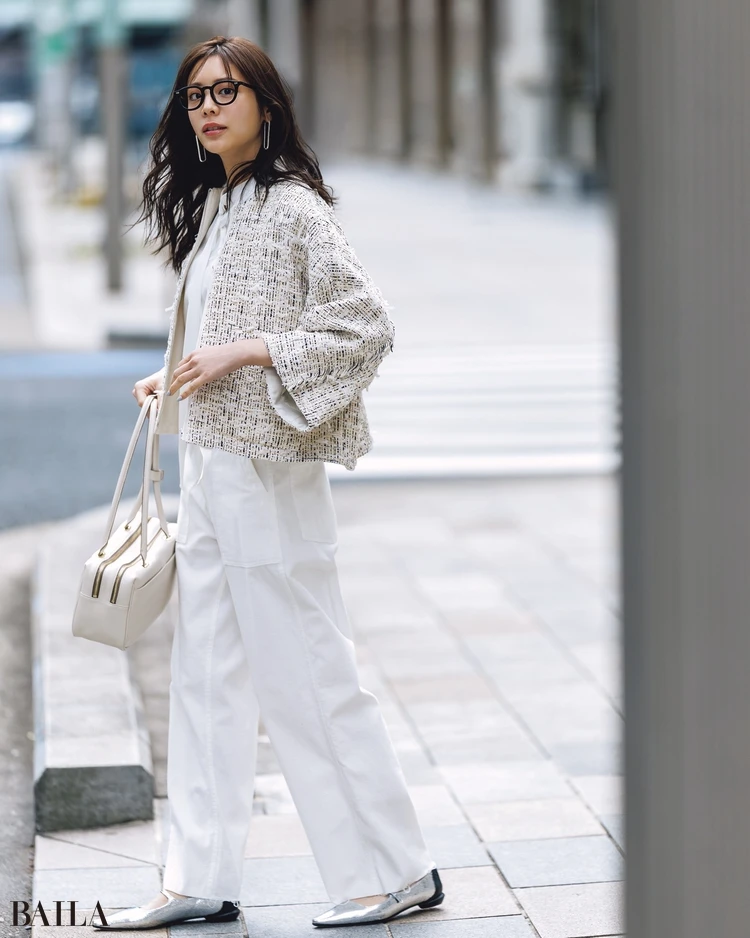 貴島明日香　ジャケットコーデ