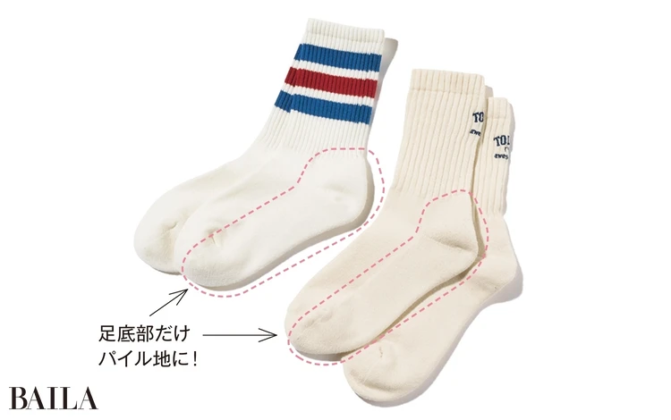 A.足底部ポイントソックス を選んで