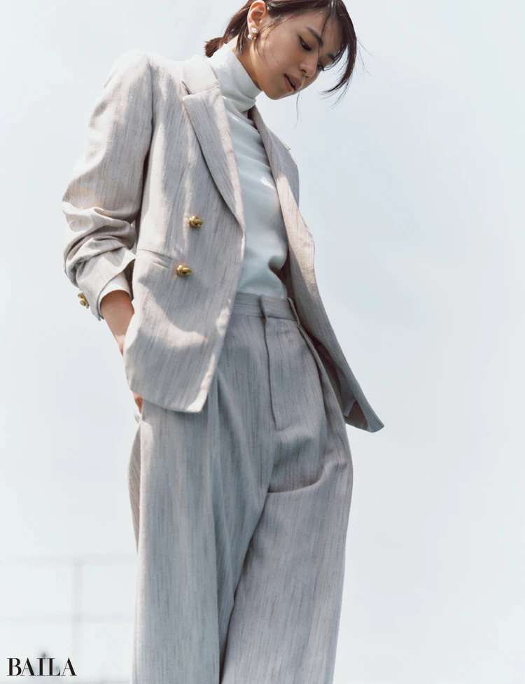 佐藤晴美 日常着こそ上質なものに投資していきたい