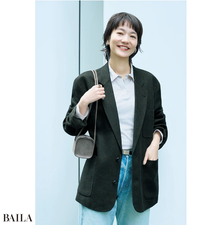 『トゥデイフル』のボーイフレンド リネンジャケット