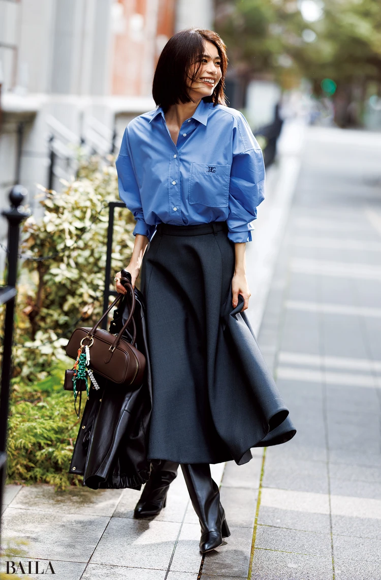 佐藤晴美 【+skirt】新しくなったスカートで気分も印象も一新! 足取りまで軽やかに