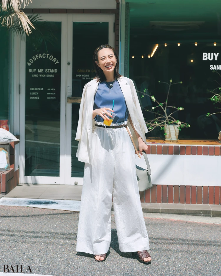 7月23日（木）のコーデ　土屋はずき　パンツコーデ