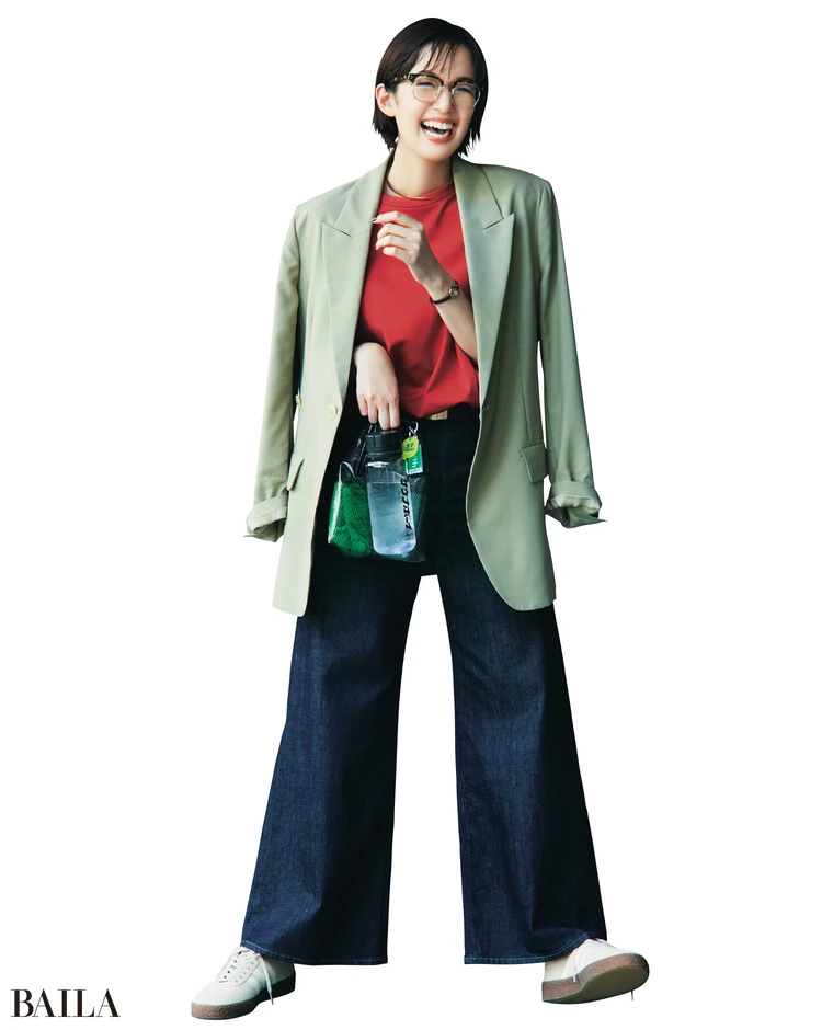 《Day11》整い後も楽ちんなワイドフレアデニムで仕事終わりに直行サ活