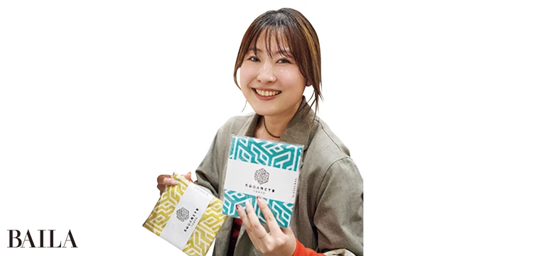 水風呂をイメージした 柄にひと目ぼれ…♡ （田中さん）