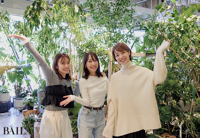 (左から)若元 彩さん、阿部晴菜さん、勝本理紗さん