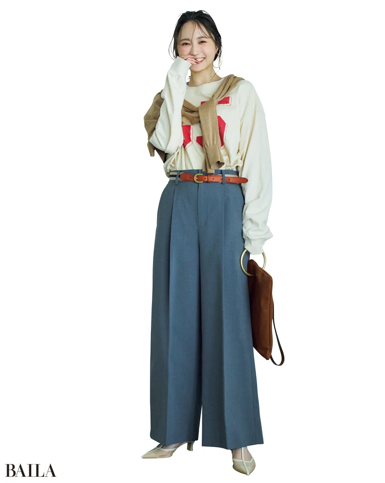 ノーク　ウォッシャブルワイドストレート