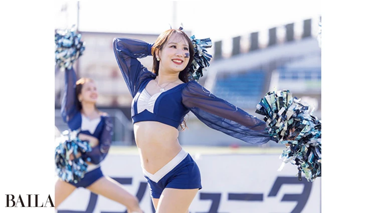 「アメフトのチアリーダーとして、試合や練習に時間を捧げています！」（28歳・商社）